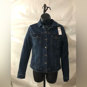 Women’s Maternity Side Zipper Denim Jacket Size Small